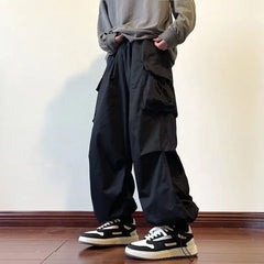 HEARUJOY  -  Spring Summer Multi Pocket Loose Cargo Pants for Men Street Casual Cheapest Y2k Vintage New in High Quality Long Trousers Man