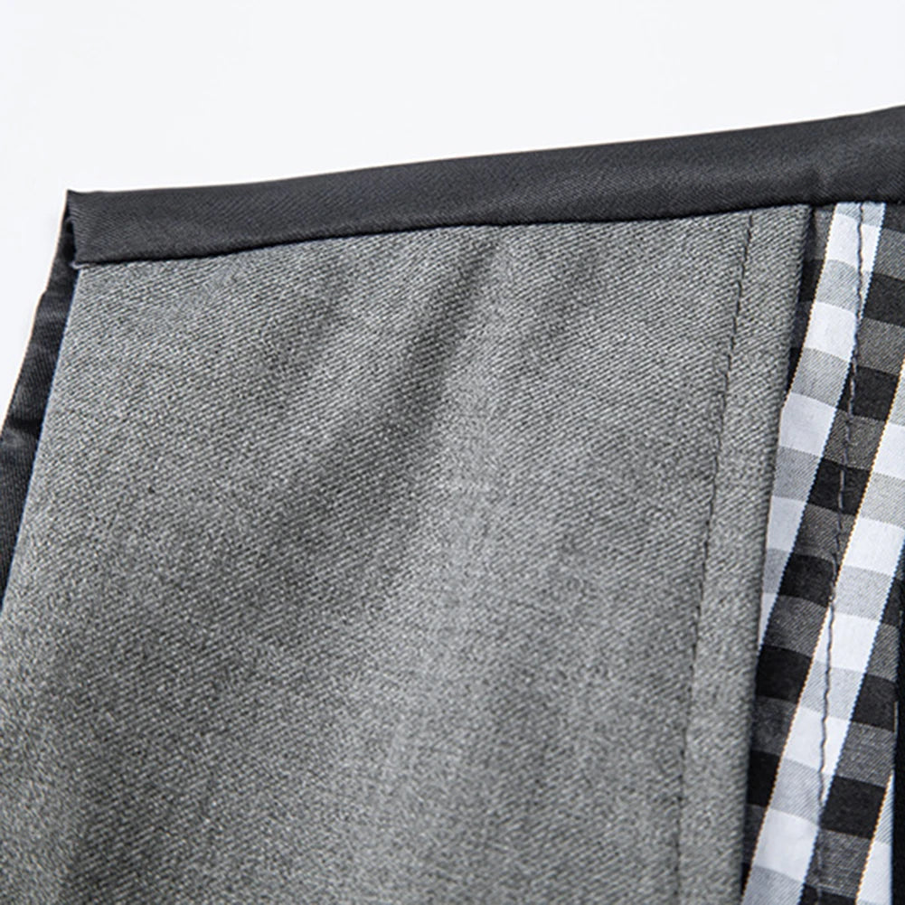 HEARUJOY  -  Fashion Business Vests Men's Suit Waistcoat Regular Length Garment Spring Autumn Fashion V Neck Sleeveless Plaid Pattern For Men