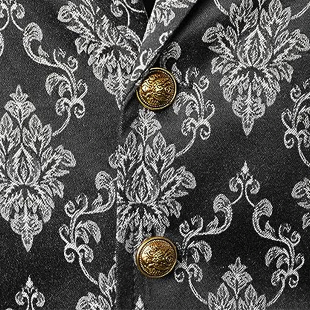 HEARUJOY  -  Men Retro Suit Waistcoat Formal Gothic Steampunk Victorian Single Breasted Vest Men's Clothing Sleeveless