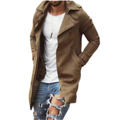 HEARUJOY  -  Spring Autumn New Fashion Turn-down Collar Long Sleeve Solid Jackets Men's Clothing Casual All-match Button Korean Coats Tops