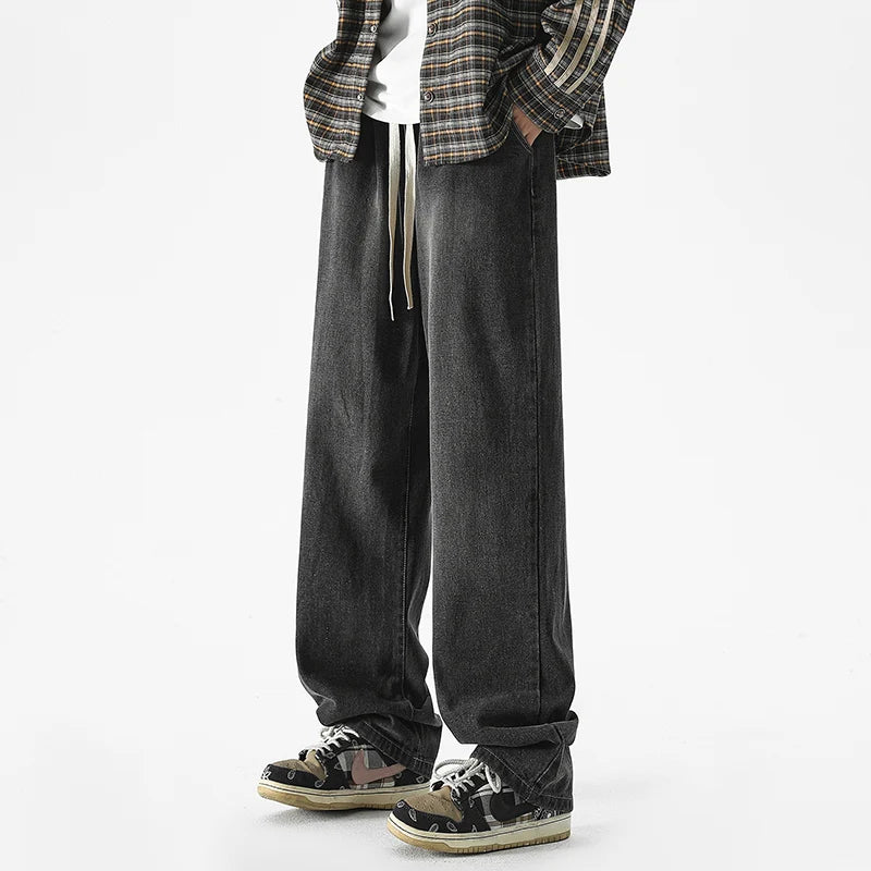 HEARUJOY  -  Men's Outdoor High-quality Casual Pants Are Comfortable Versatile Breathable Fashionable and Trendy Men's Straight Leg Jeans