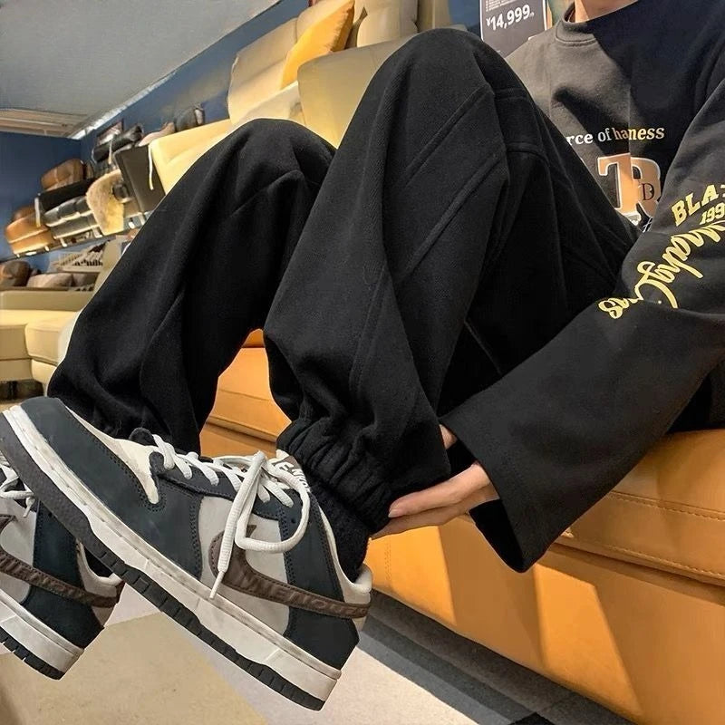HEARUJOY  -  Plain Male Sports Pants Joggers Fashion Y2k Autumn Winter Essential Casual High Quality Harajuku Harem Trousers Men's Sweatpants