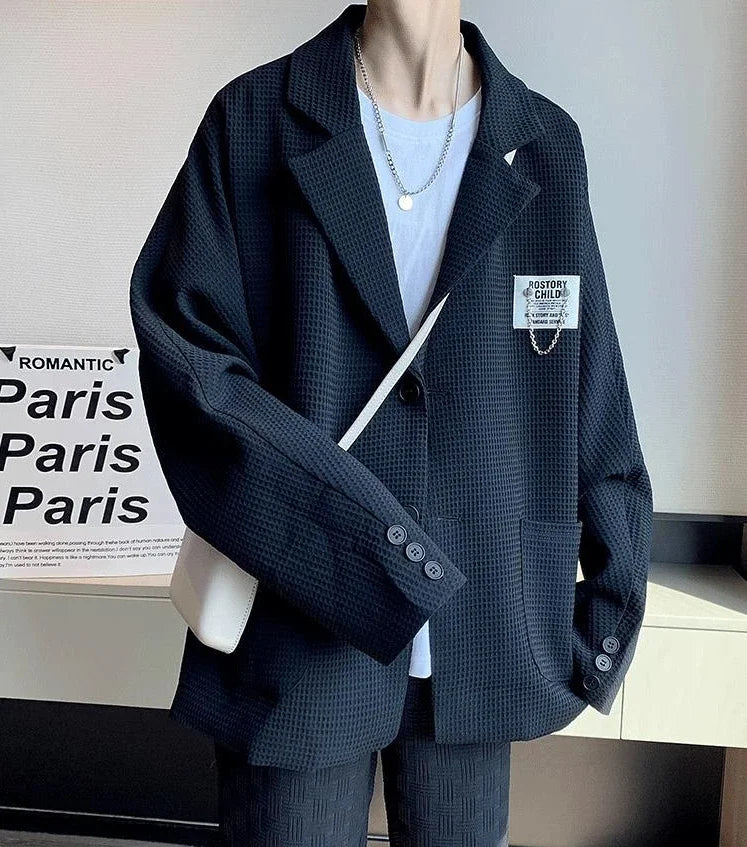 HEARUJOY  -  Party Men's Suit Jackets Oversize Plus Big Size Male Blazer Coat Single Breasted Clothing Fashion 2024 Elegant Premium