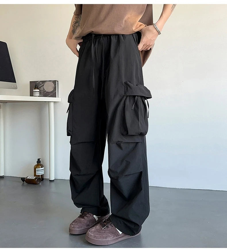 HEARUJOY  -  Men's Mountain Outdoor Tactical Cargo Pants With 3D Pockets Quick Dry Lightweight Summer Hiking Camping Fishing Workwear Pants