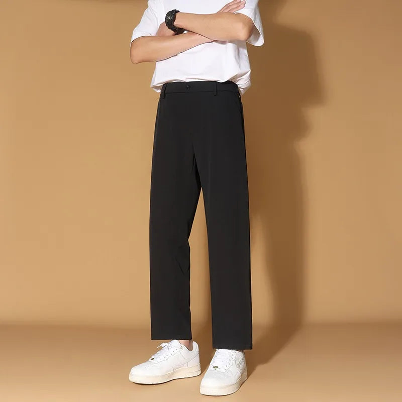 HEARUJOY  -  Mens Pants Fashion Men's Pants Summer Suit Pants Casual Korean Men's Pants Joggers Men Streetwear Casual Sports Large Size 8XL-M