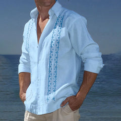 HEARUJOY  -  Male Shirt Men Blouse Holiday Polyester Briefs Men's Blouse Party Popular Casual Autumn Daily Four Seasons