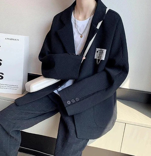 HEARUJOY  -  Party Men's Suit Jackets Oversize Plus Big Size Male Blazer Coat Single Breasted Clothing Fashion 2024 Elegant Premium