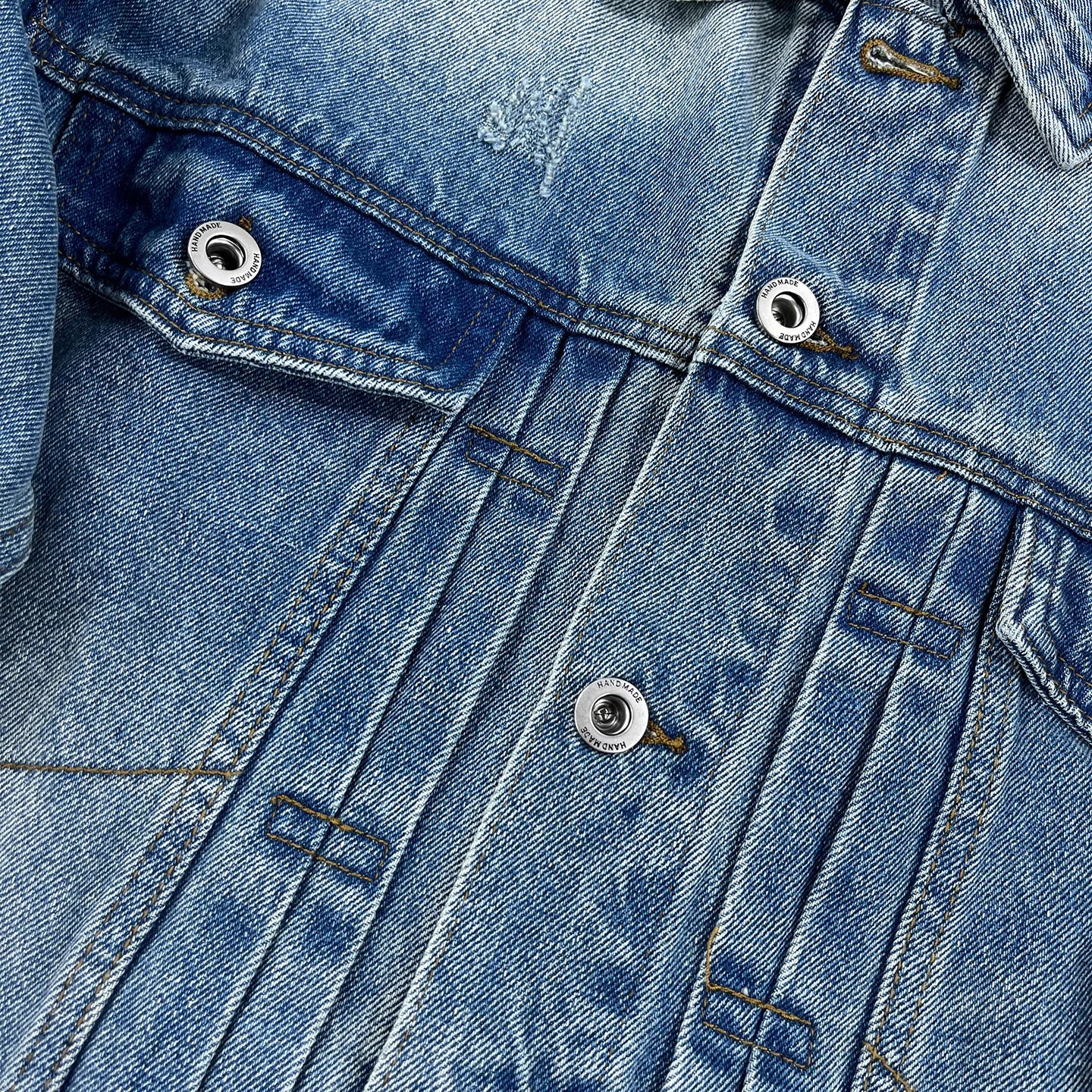 HEARUJOY  -  Plus Size 4XL Men's Denim Jacket Autumn/Winter 2025 New Arrival Trendy Brand Premium Plus-Size Retro Lapel Jacket Men's Top
