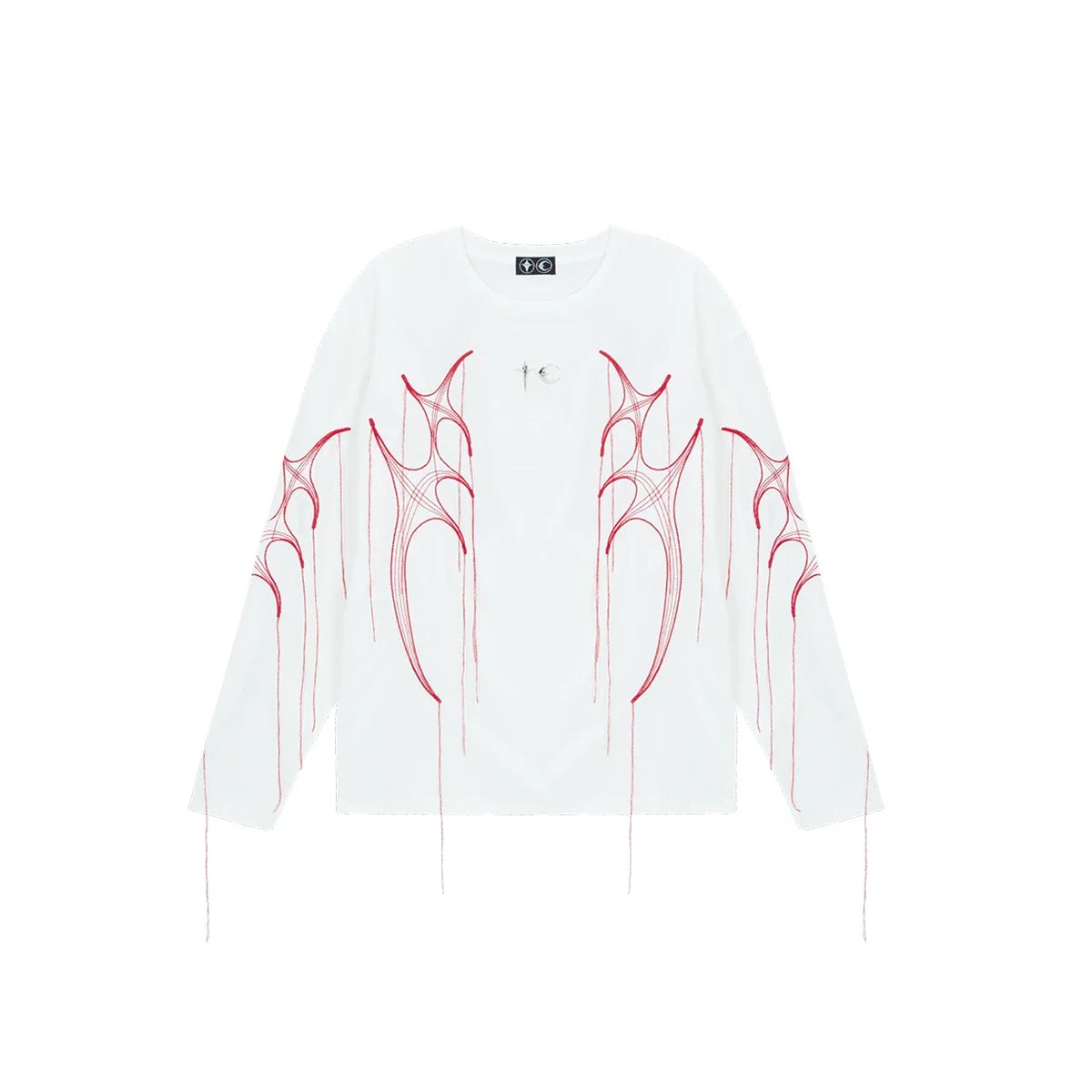 Hearujoy High Street Embroidery Tassel Crew Neck Sweatshirts for Men and Women Pullover Casual Sudaderas Oversized Baggy Fall Hoodies
