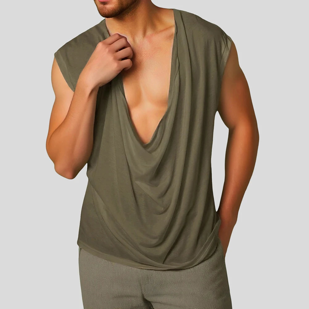 HEARUJOY  -  Casual Sportswear Men Vest Sports Training Brand New Condition Polyester Fabric Regular Length For Casual Wear