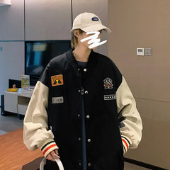 HEARUJOY  -  Jacket Men Spring and Autumn Large Size New Handsome Autumn Baseball Uniform Casual Jacket