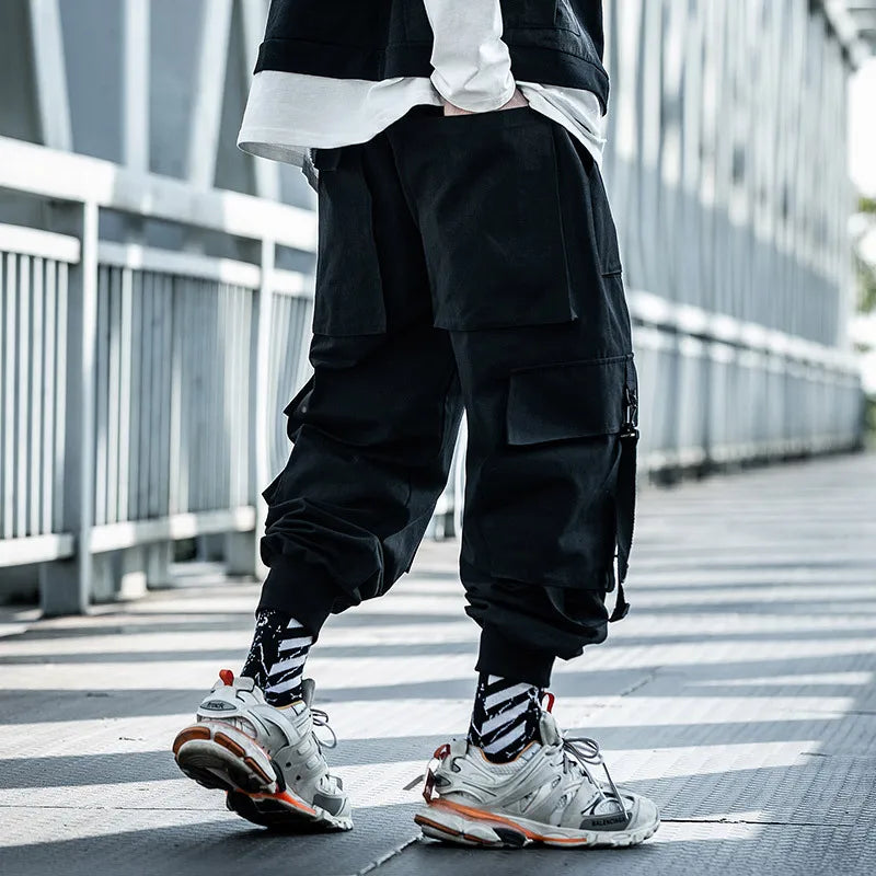 Hearujoy Fashion Men Jogger Pant Hip Hop Streetwear Sweatpants Trousers Tactical High Quality Mens Pants Techwear Cargo Pants Men Clothes