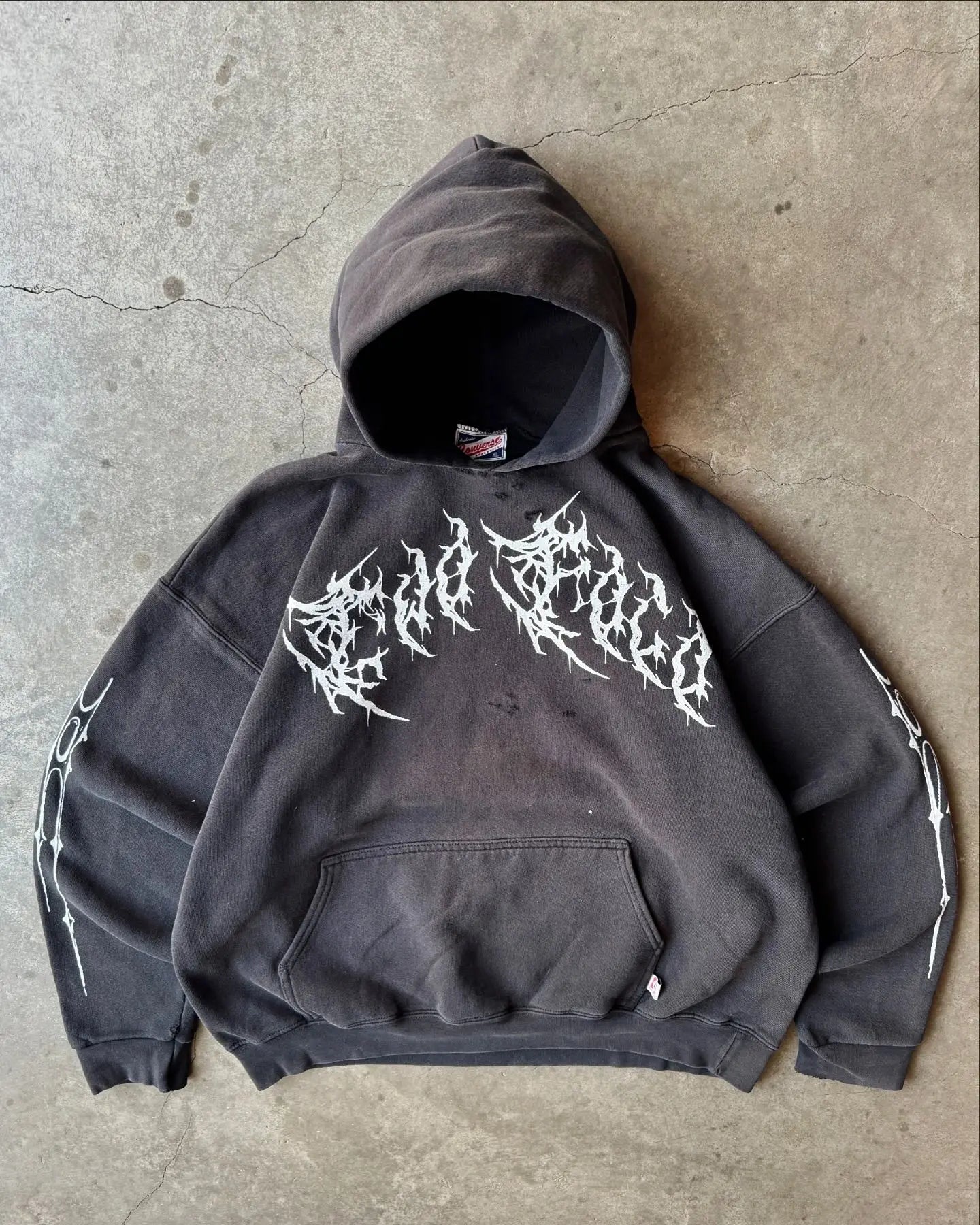 Hearujoy Vintage Gothic Graphic Print Hip Hop Hoodie for Men Y2k Grunge Casual Loose Pullover Women Streetwear Sweatshirt Hoodies