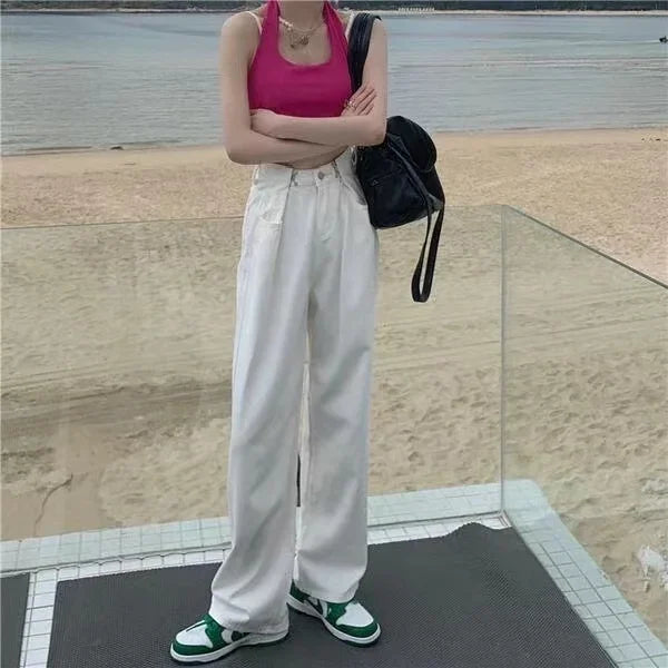 Hearujoy New American Cargo Pants Women High Waisted Baggy Jeans Retro Street Harajuku Couples Y2K Style Mopping Pants Youth Clothing