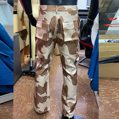 HEARUJOY  -  Fashion Butterfly Print Pants For Men Multiple Pockets Cargo Pant Spring Autumn High Street Trendy Straight Loose Casual Trouser