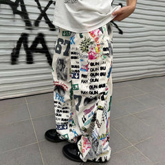 Hearujoy Y2k Mens Streetwear American Design Camouflage Overalls Mens Harajuku Retro Hip-Hop Falling Loose Casual Wide-Leg Pants