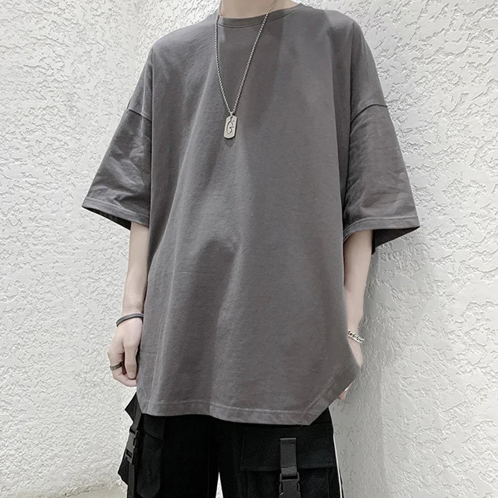 HEARUJOY  -  Summer T-shirt For Men Men Casual Shirt Casual Pullover Top Half Sleeve Style O-neck Design Regular Length