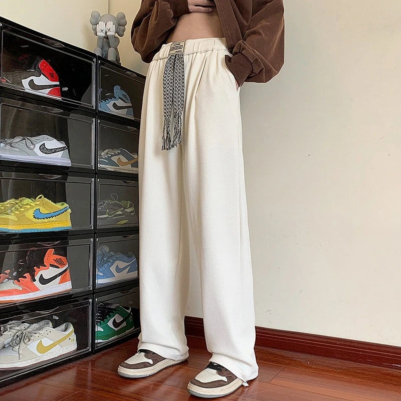 HEARUJOY  -  Trousers Wide Leg Man Sports Pants Retro Korean High Quality Cool Casual Harajuku Clearance Sale Y2k Oversize Sweatpants for Men