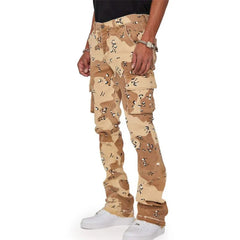 HEARUJOY  -  Fashion Butterfly Print Pants For Men Multiple Pockets Cargo Pant Spring Autumn High Street Trendy Straight Loose Casual Trouser