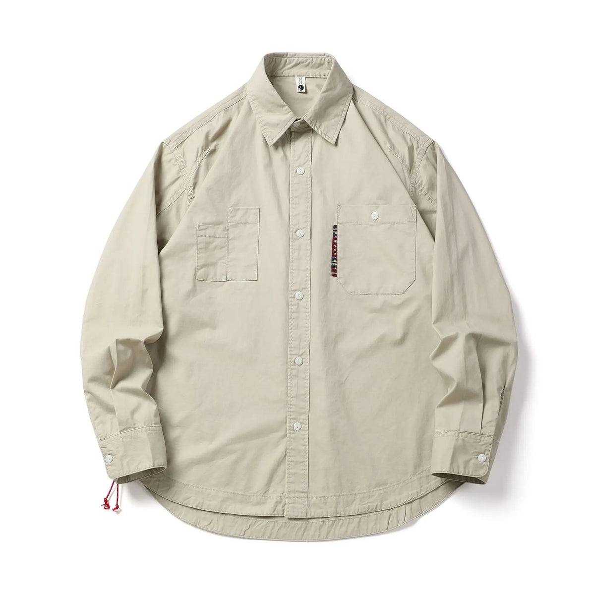HEARUJOY  -  Japanese Retro Washed Cotton Work Shirt Men's Stylish Oversized Lapel Long Sleeve Top Versatile Casual Wear for Spring/Autumn
