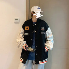 HEARUJOY  -  Jacket Men Spring and Autumn Large Size New Handsome Autumn Baseball Uniform Casual Jacket