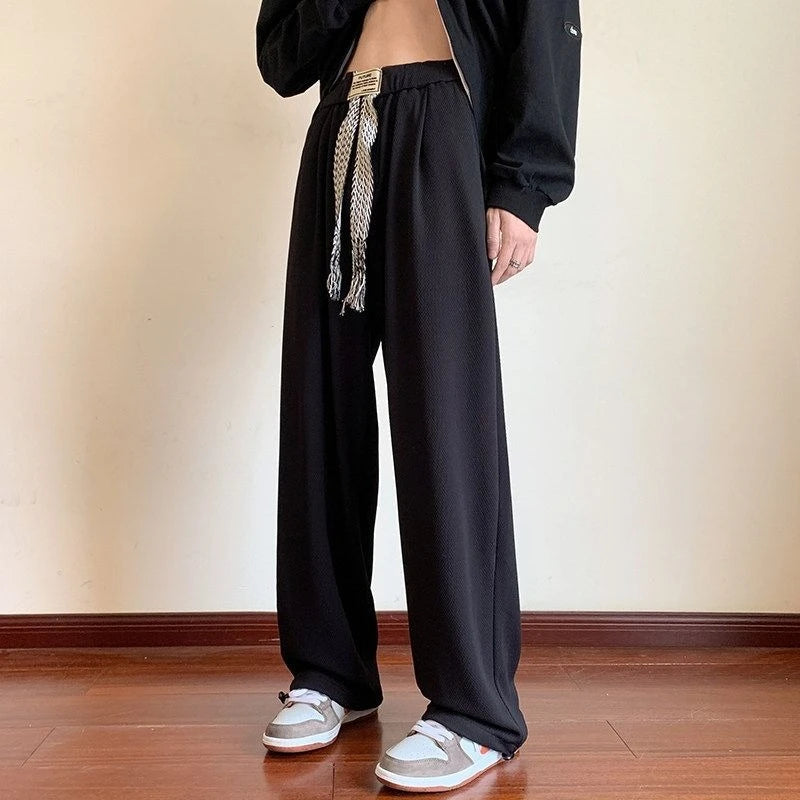 HEARUJOY  -  Trousers Wide Leg Man Sports Pants Retro Korean High Quality Cool Casual Harajuku Clearance Sale Y2k Oversize Sweatpants for Men