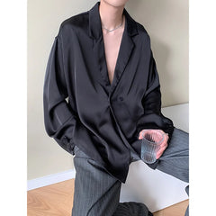 HEARUJOY  -  Summer Thin Blazer Men Business Society Mens Suit Jacket Korean Loose Casual Dress Jacket Men Black White  Formal Jackets