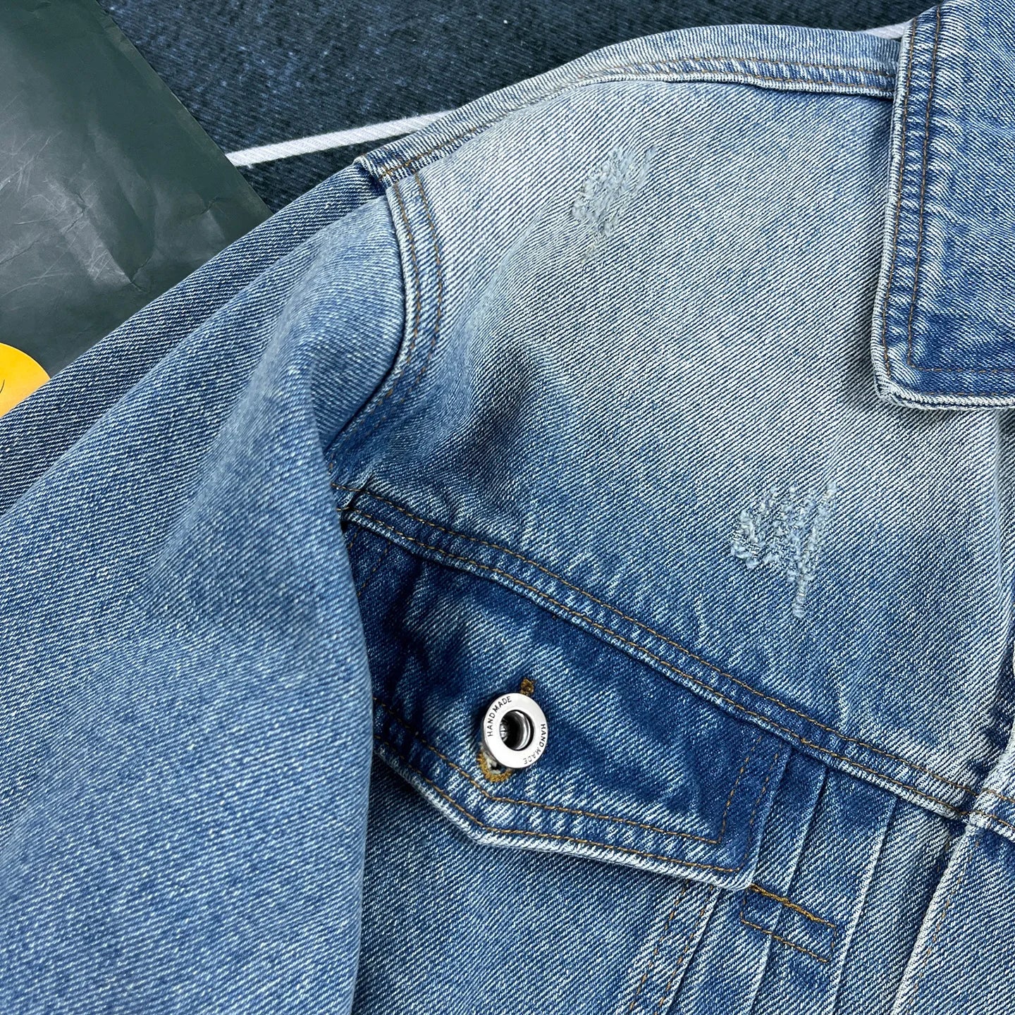 HEARUJOY  -  Plus Size 4XL Men's Denim Jacket Autumn/Winter 2025 New Arrival Trendy Brand Premium Plus-Size Retro Lapel Jacket Men's Top