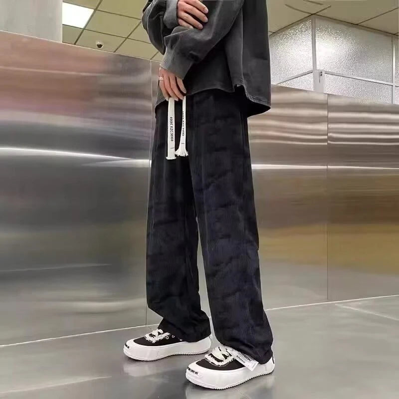 HEARUJOY  -  Tie-dye Men's Sweatpants Deals Elegant Trend Comfortable New in Casual Y2k Cool Clearance Sale Draped Trousers Male Sports Pants