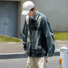 Hearujoy Autumn New Men Denim Jackets Korean style Male Patchwork Coat Streetwear Casual Couple Jacket Ins Tide Jean Jackets