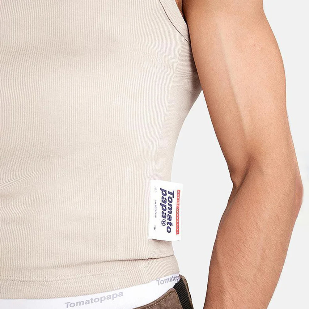 HEARUJOY  -  Mens Training Texture Vest Daily Leisure Breathable Sweat Absorption Quick-Drying Jogging Sports Fitness Stretch Tank Top Men