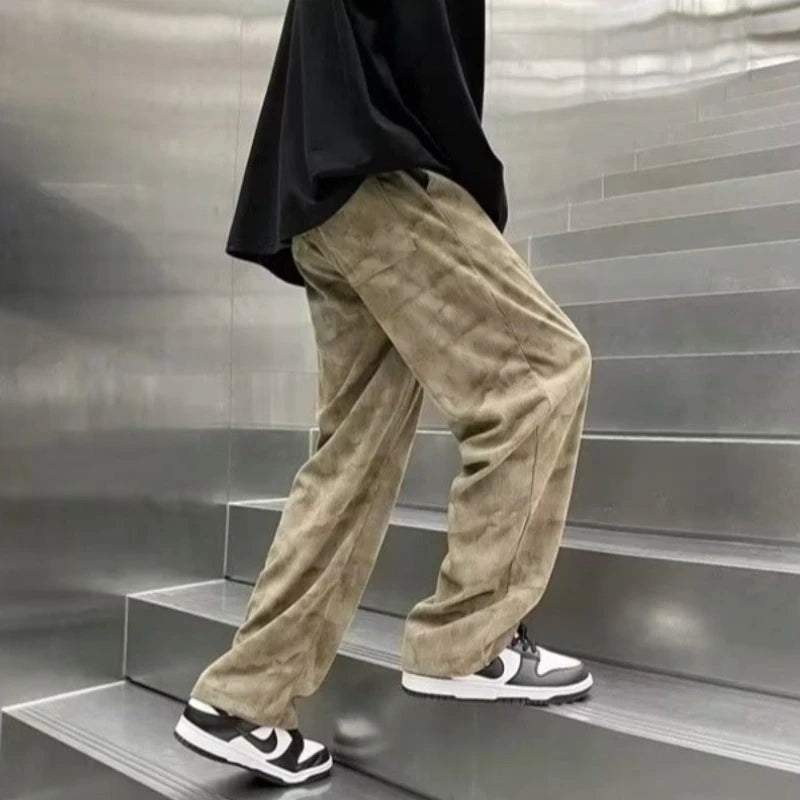 HEARUJOY  -  Tie-dye Men's Sweatpants Deals Elegant Trend Comfortable New in Casual Y2k Cool Clearance Sale Draped Trousers Male Sports Pants