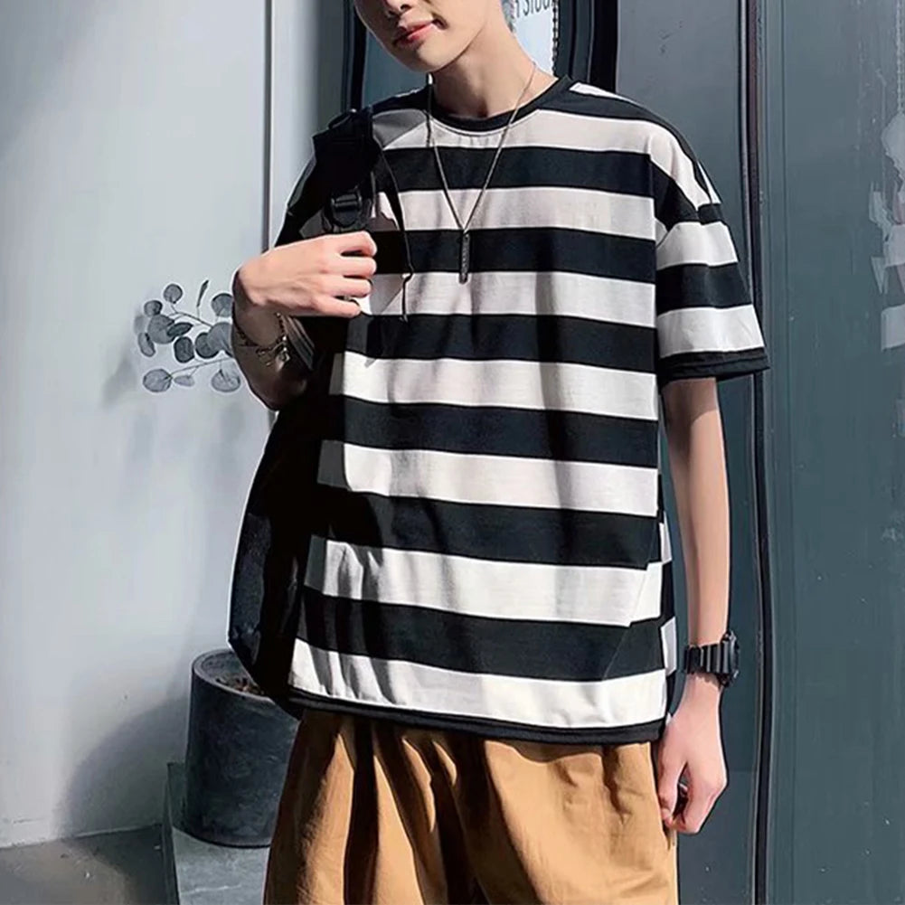 HEARUJOY  -  Brand New Men Sweatshirt Sweatshirt Korean Style Top Men's Casual Wear Polyester Spandex Fabric Regular Length T-shirt