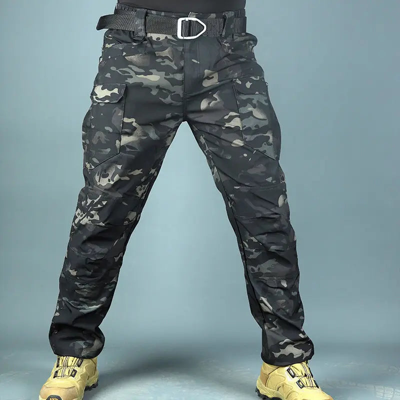 HEARUJOY  -  Safari Style Men new y2k Camouflage Full pants Spring Summer Quick Dry Outdoor Train Streetwear Male Sports Wide Cargo Trousers