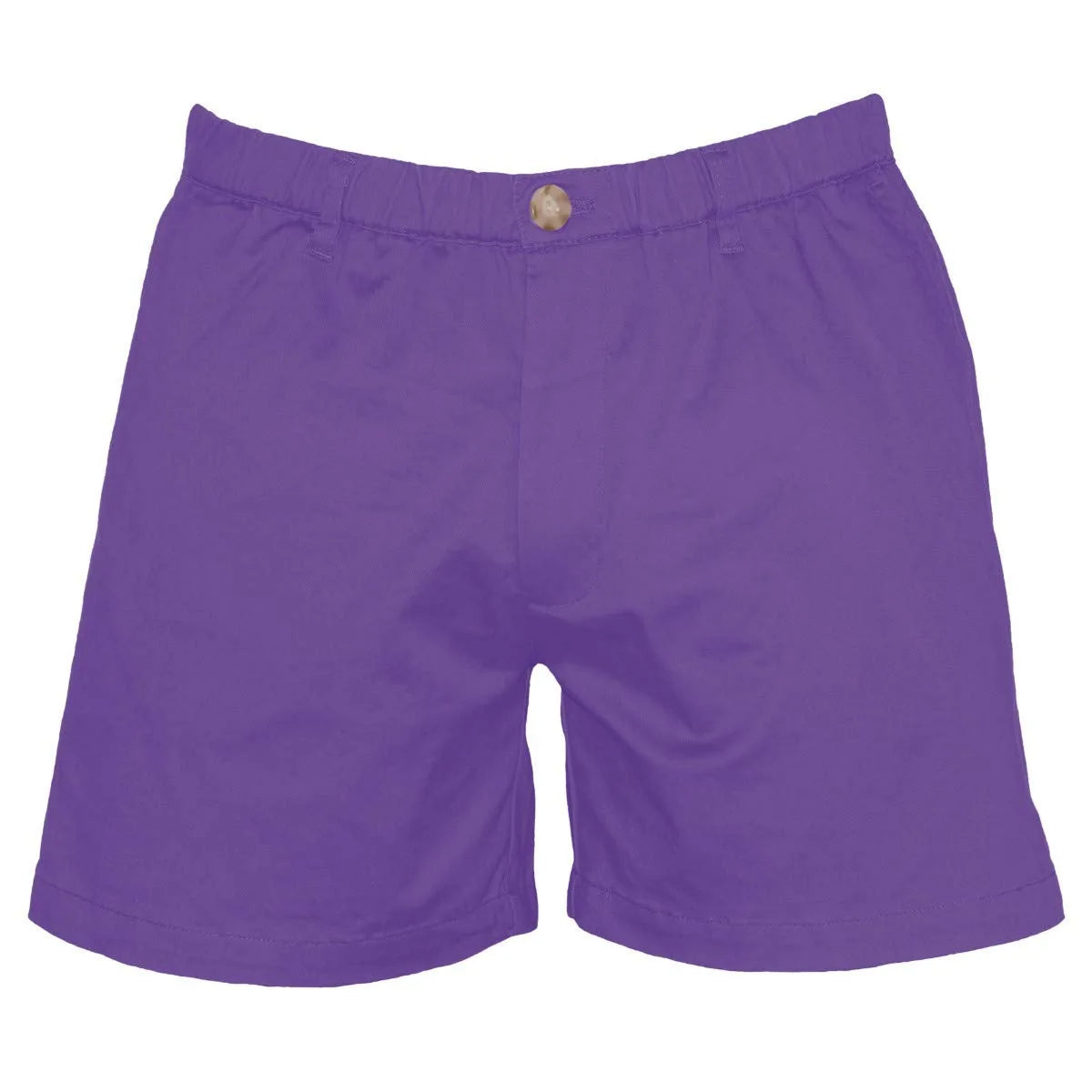 HEARUJOY  -  Men's Classic Fitted Cotton Casual Shorts with Elastic Waistlines and Multiple Pockets for Daily Commuting and Summer Shorts