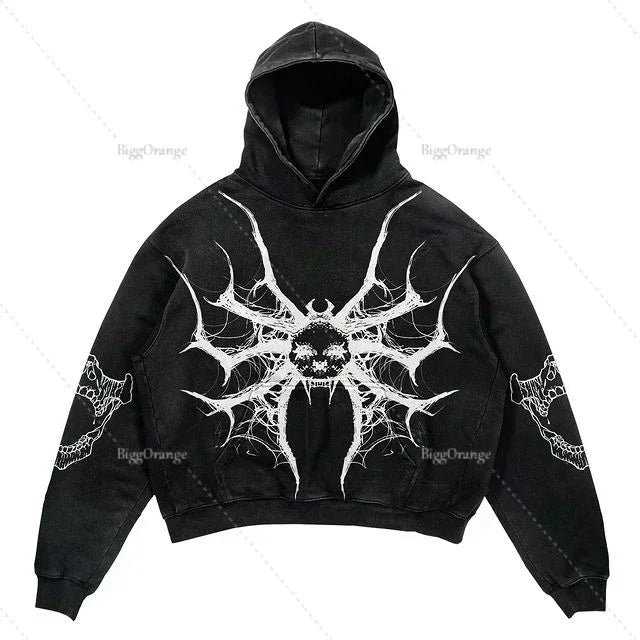 Hearujoy American Style Hoodies Women Men Streetwear Vintage Oversized Tops Sweatshirt Goth Y2k Clothes Harajuku Men Clothing