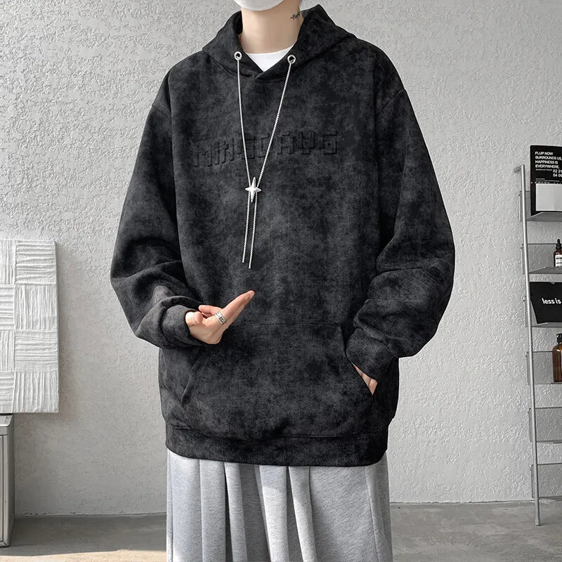 HEARUJOY  -  Casual Long Sleeves Hoodies Summer Hip Hop Loose Skateboard Casual Men's Streetwear PUNK Clothes Plus Oversized 6XL 7XL