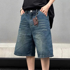 HEARUJOY  -  Pants For Daily Wear Retro Straight Pants Mens Distressed Jeans Great For Casual Outfits XXL All Seasons Wear Medium Waist Style