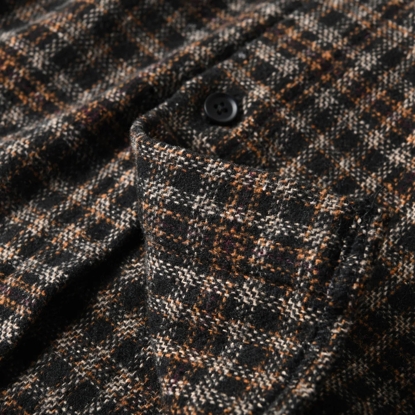 HEARUJOY  -  Autumn Winter American-style Brushed Fleece Skin-friendly Warm Breathable Loose-fit Casual Turn-collar Check Plaid Shirt for Men