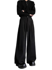 HEARUJOY  -  New Hot Sale Of The Season Men's Loose Casual Pants Korean Style Versatile Thin Hanging Wide Leg Floor-Length Summer Long Trouse