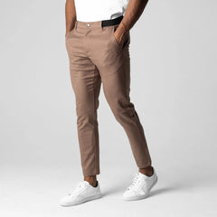 HEARUJOY  -  Spring Autumn Mens Business Casual Pants Elasticity Slim Fit Straight Long Trousers High Quality Fashion Youth Pants Versatile