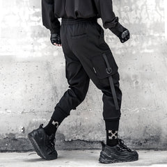 Hearujoy Hip Hop Harem Pants 2022 Autumn Tactical Multi-pocket Joggers Trousers for Men Elastic Waist Fashion Pant Streetwear Men