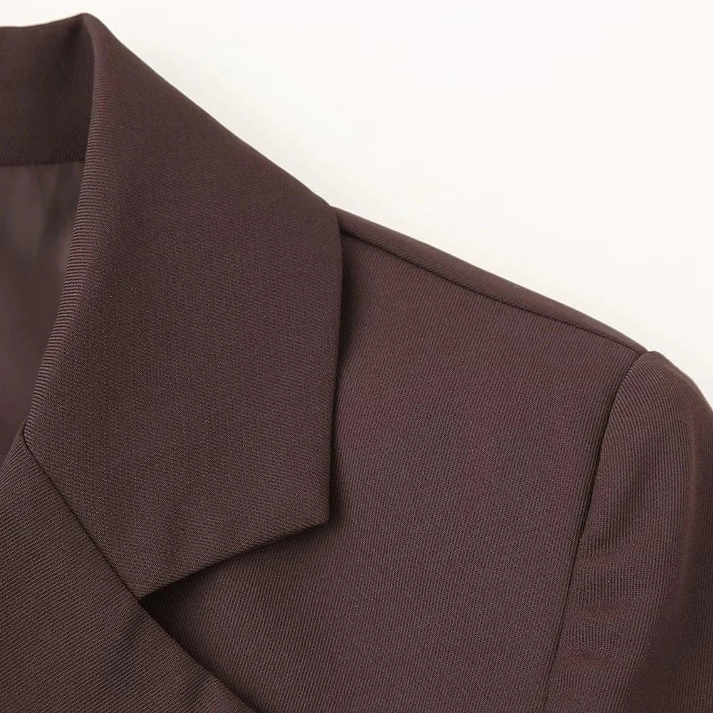HEARUJOY  -  Casual Lapel Blazer Jacket Lapel Jacket Casual Jacket 72-74.5 Cm Women Blazer Brand New Condition Cuff Buttons Design