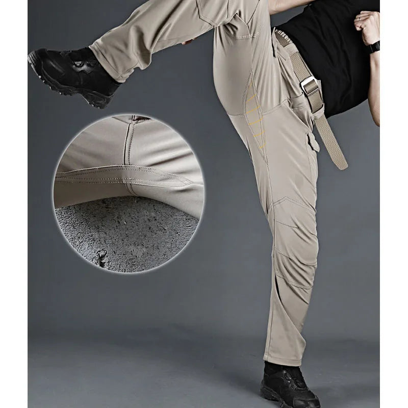 HEARUJOY  -  Safari Style Men new y2k Camouflage Full pants Spring Summer Quick Dry Outdoor Train Streetwear Male Sports Wide Cargo Trousers