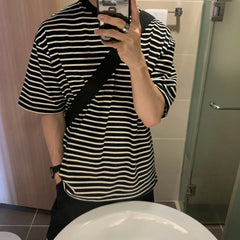 HEARUJOY  -  2XL Mens Summer T-Shirt Daily Wear Fashion Versatile Tops O Neck Design Regular Length Casual Daily Use For Men
