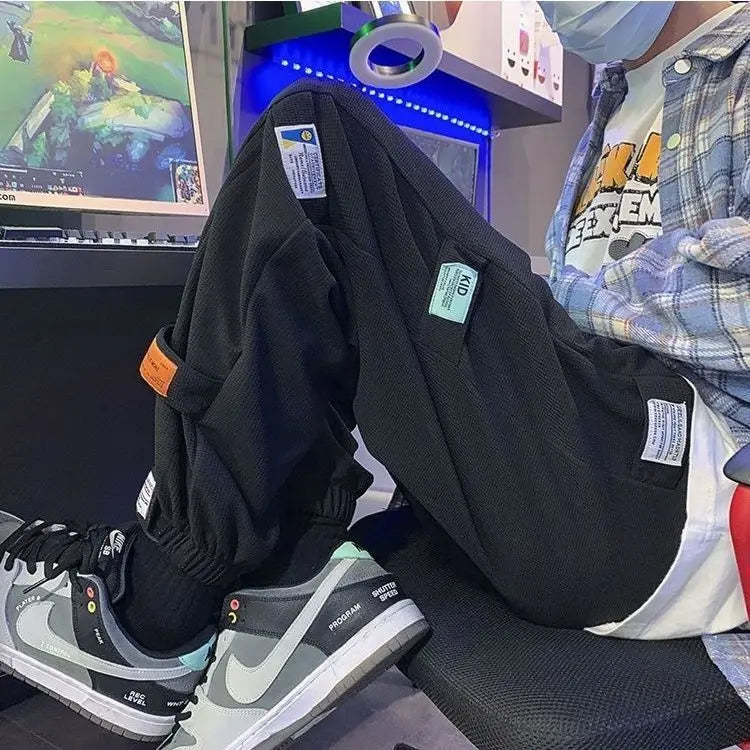 HEARUJOY  -  Durable Non-Pilling Non-Fading Men's Summer New Workwear Dirt-Resistant Slimming Magic Patch Ankle Pants