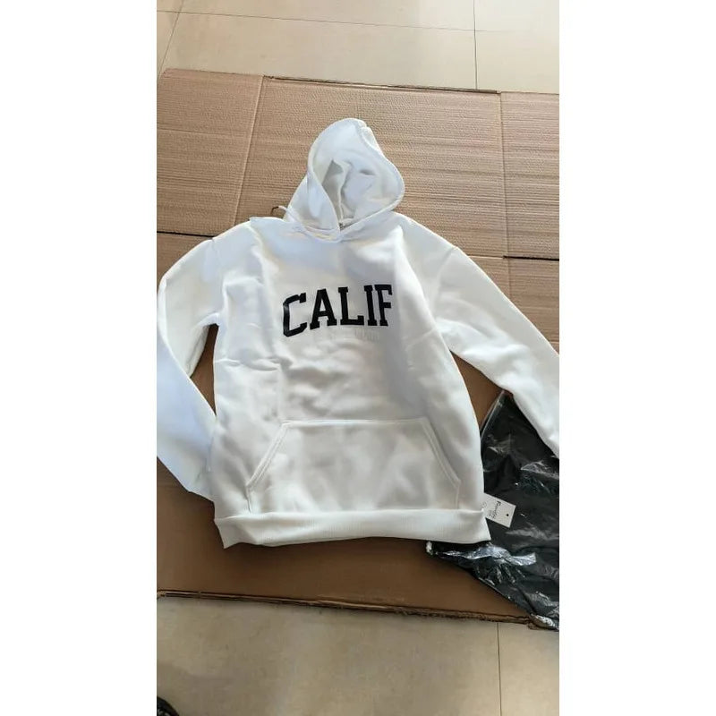 HEARUJOY  -  Urban Street Style Hoodie Matching Set Unisex Couple Sweatshirt Hip Hop Fashion Winter Fall Pullover For Men Women Trendy Loose