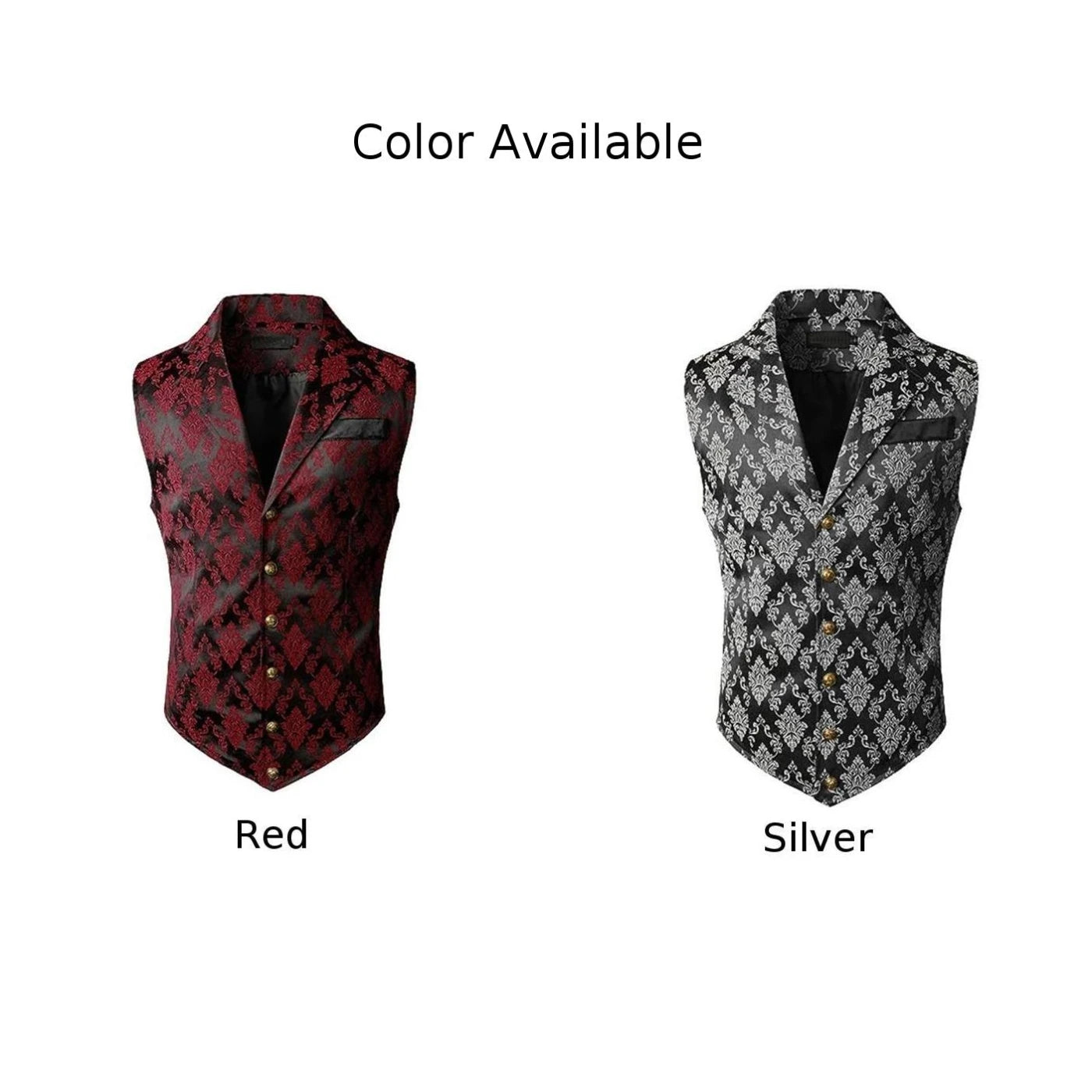 HEARUJOY  -  Men Retro Suit Waistcoat Formal Gothic Steampunk Victorian Single Breasted Vest Men's Clothing Sleeveless