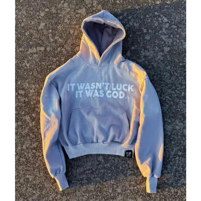 Hearujoy Harajuku New Y2k Tops women Clothing Vintage Streetwear God Letter Printed Hoodies Women Oversized Street baggy Sweatshirts