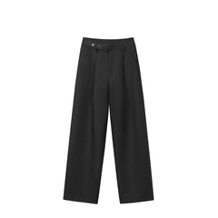 HEARUJOY  -  Gray Suit Pants Men Oversized Social Mens Black Dress Pants Korean Loose Wide Leg Pants Mens Office Formal Trousers M-3XL